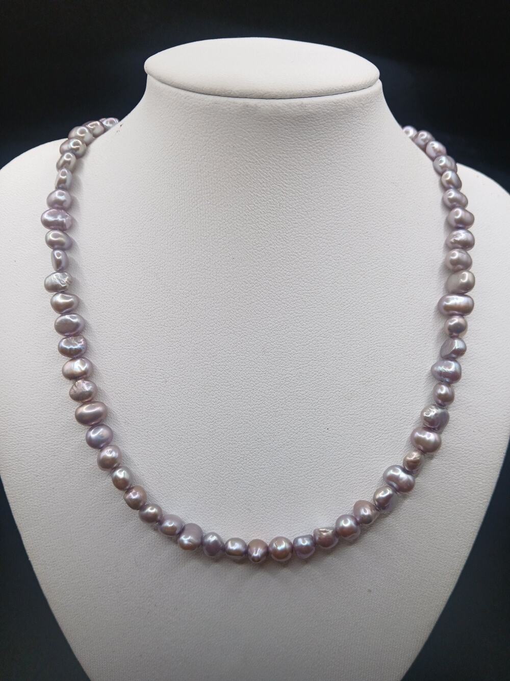 Peyote Bird Baroque Pastel Freshwater Pearl And Seed Bead Necklace